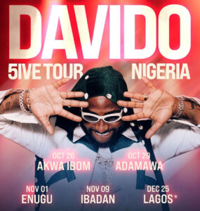 Davido Announces “5ive Tour” Across Nigeria